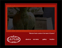 Tablet Screenshot of laflorrestaurant.com